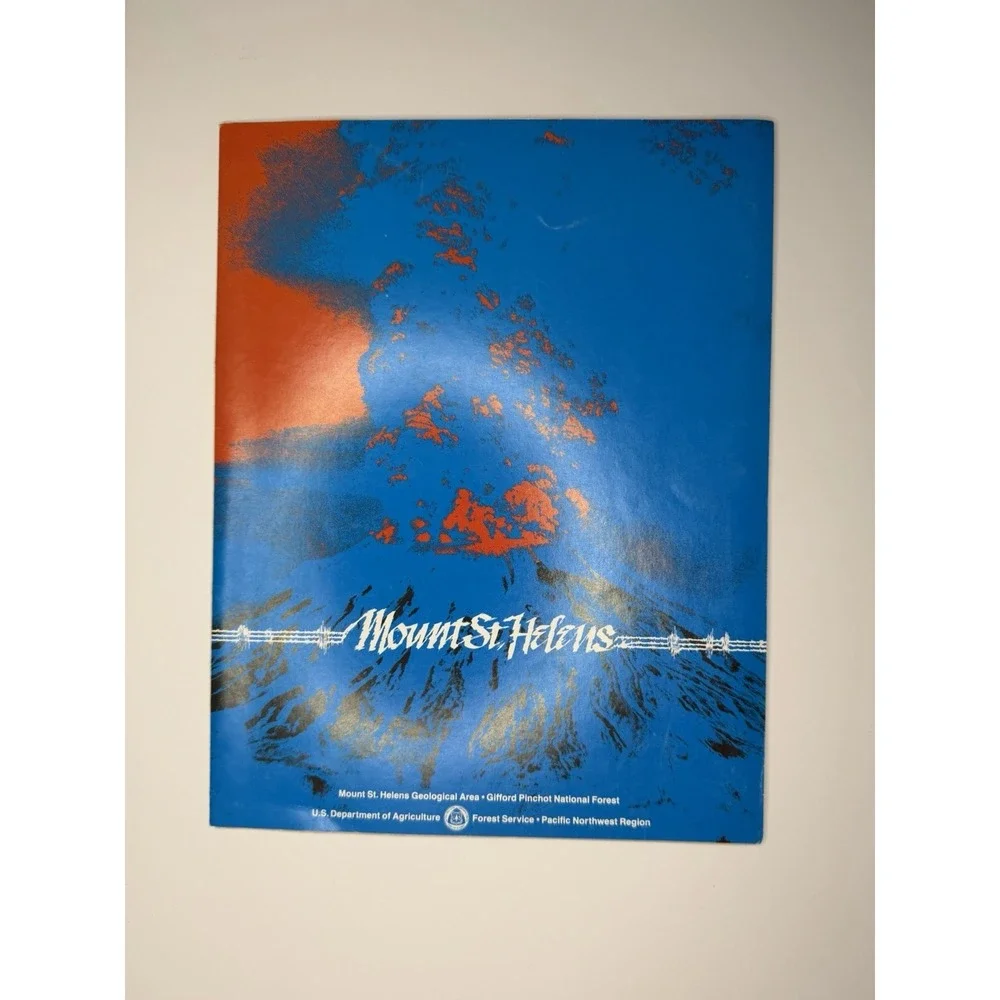 Mount St. Helens Booklet Paperback USDA Forest Service Volcanoes Vintage
